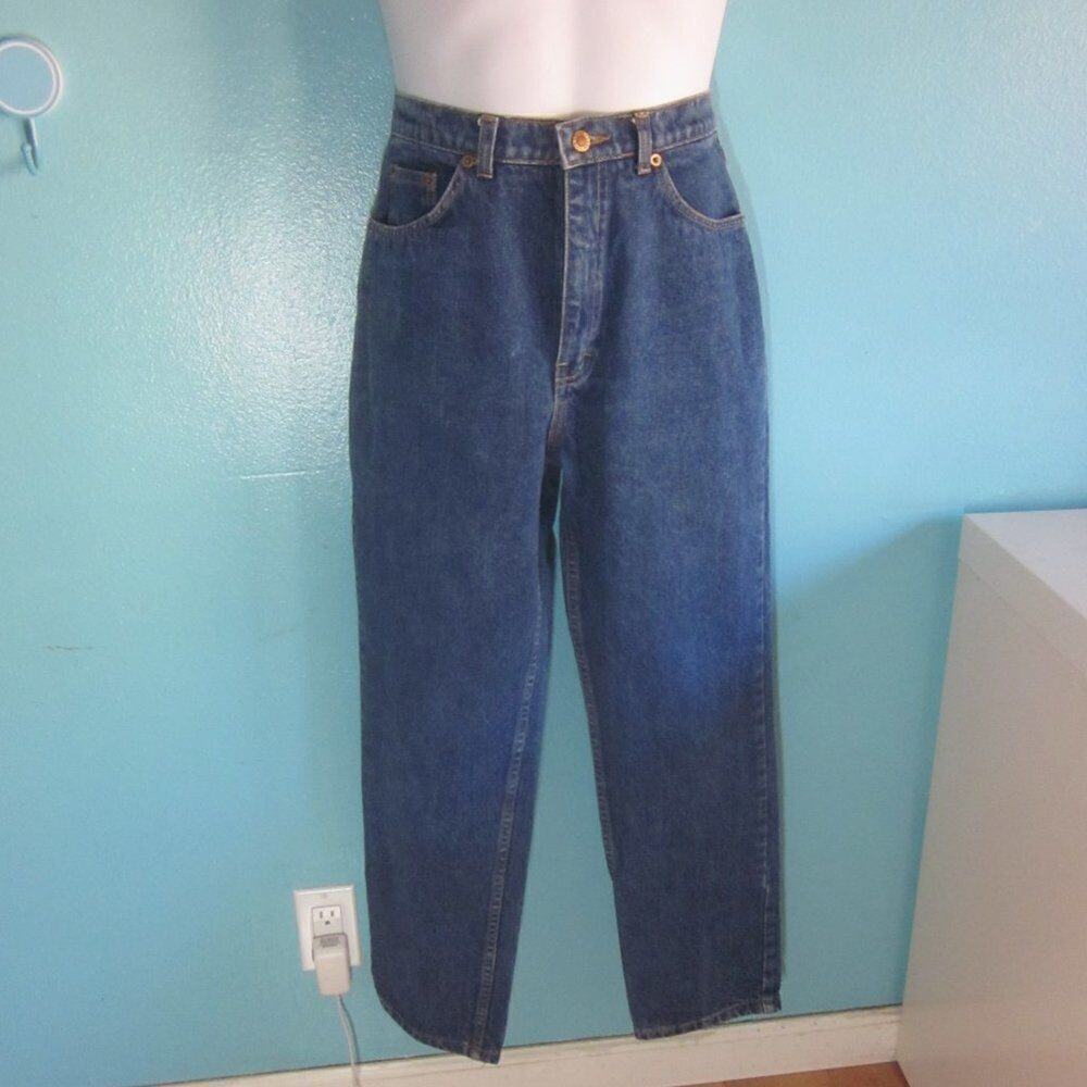 Vintage COEN Men High Rise Blue Denim Jeans Size 32 X 30 1980's ERA Tapered Pant